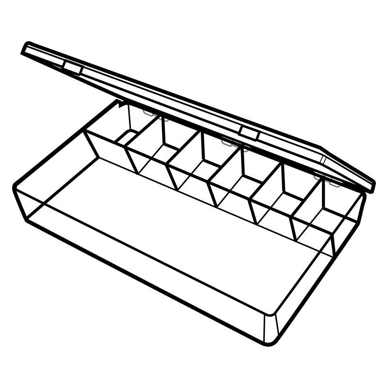 6660CB (A607) A-Series 7 compartment box open view