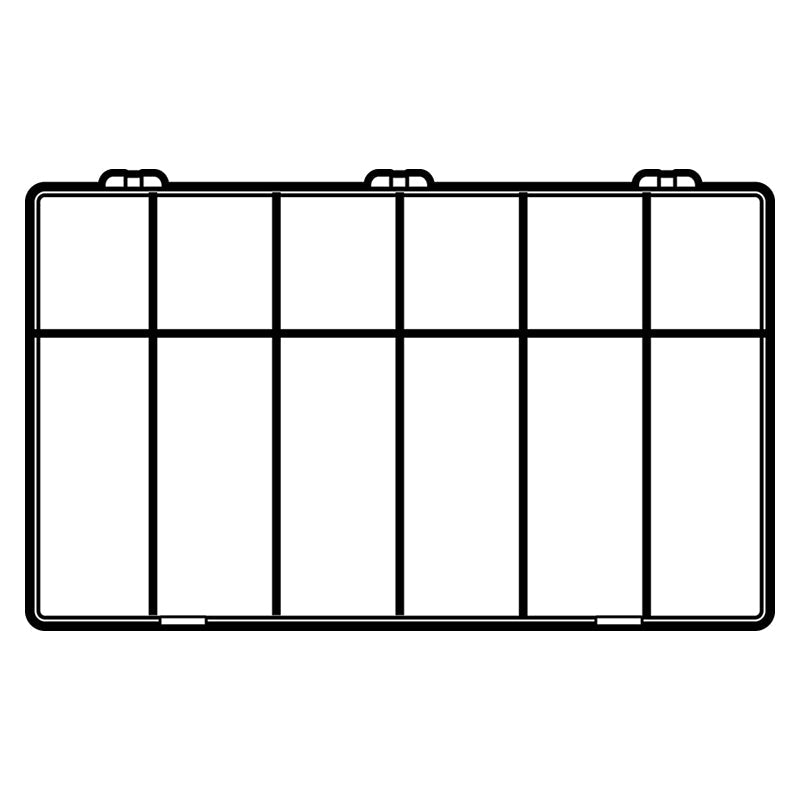 6662DB (A612D) 12 Compartment A-Series Deep Compartment Box - from above view