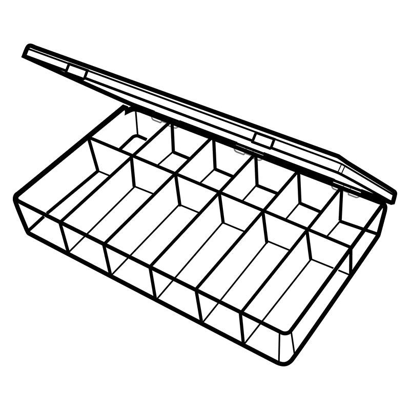 6662CB (A612) A-Series 12 compartment box open view