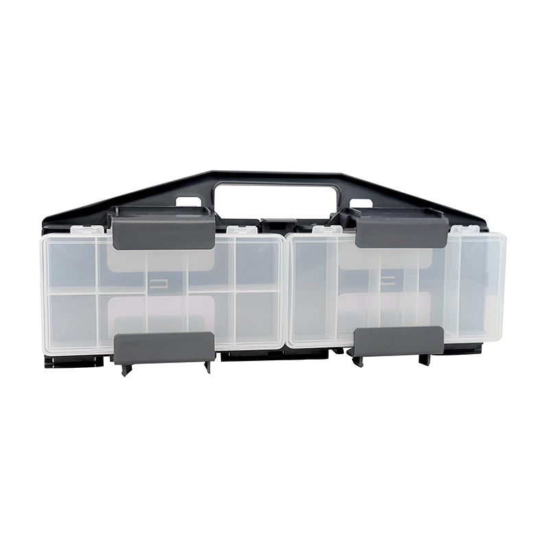 Carry Pack 6709VU - shown folded in 3 qtr view with (2) T210 and (2) T215 Compartment Boxes