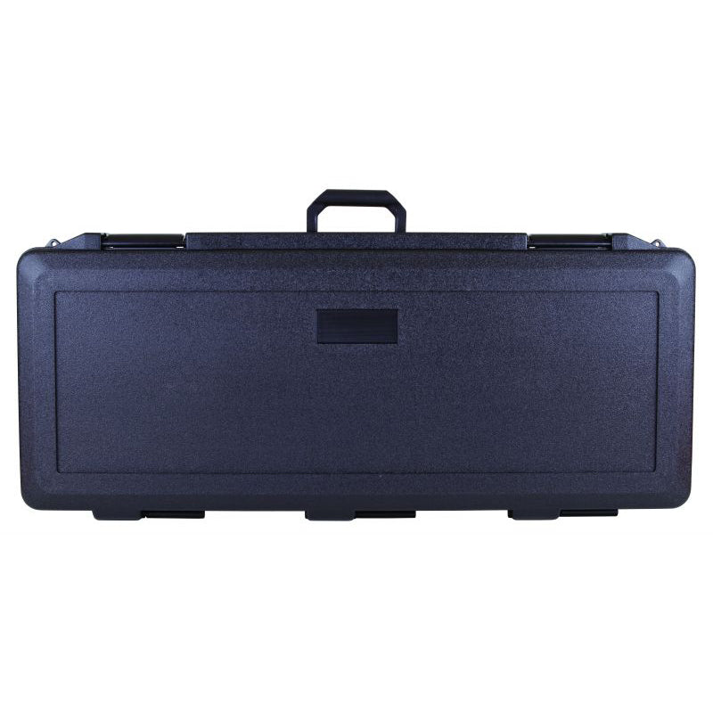 50845F Infinity 43 (FZ 7) Integral Hinge Case with Foam Interior – Closed Front View Showing Label Area and Lock Tabs