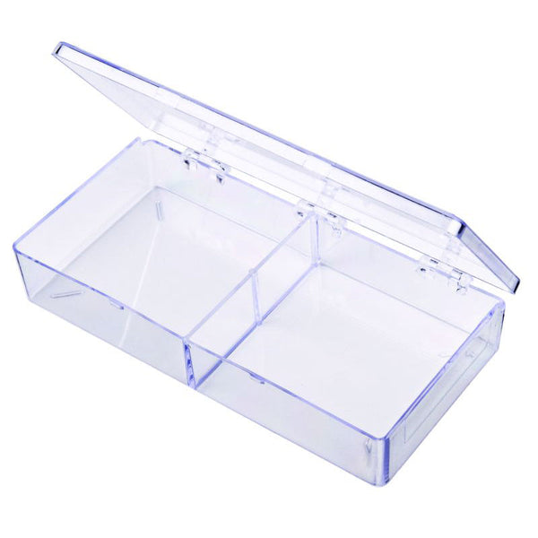 A-Series 6628CB (A214) Crystal Clear 2 Compartment Box