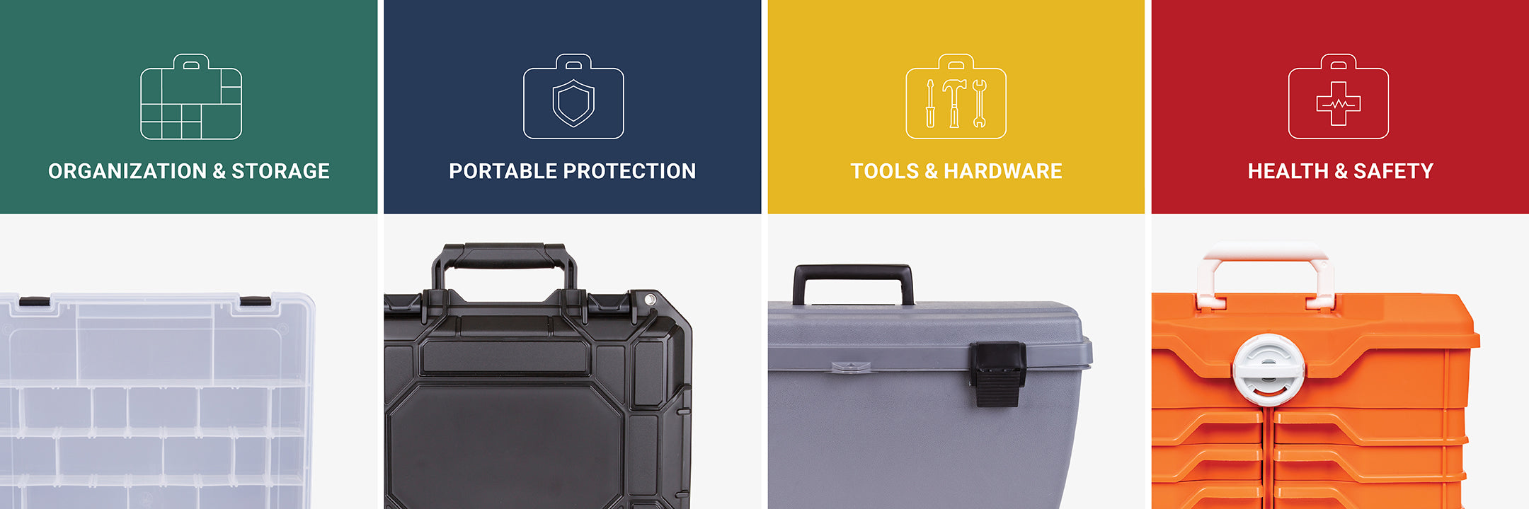 Organization & Storage - Portable Protection - Tools & Hardware - Health & Safety