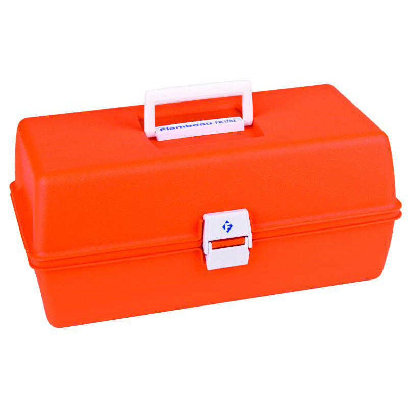 6768PM (PM1702) First Aid Box with Lift-out Tray Closed Angled View