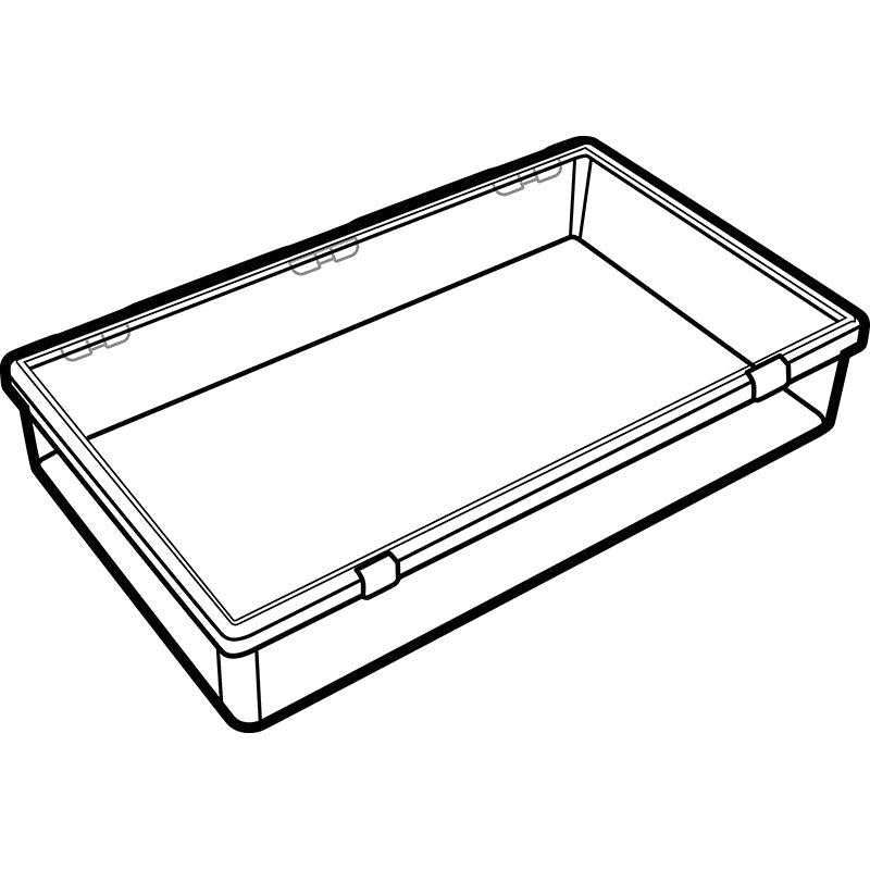 6652DK (K601D) K-Series Deep 1 compartment box closed view