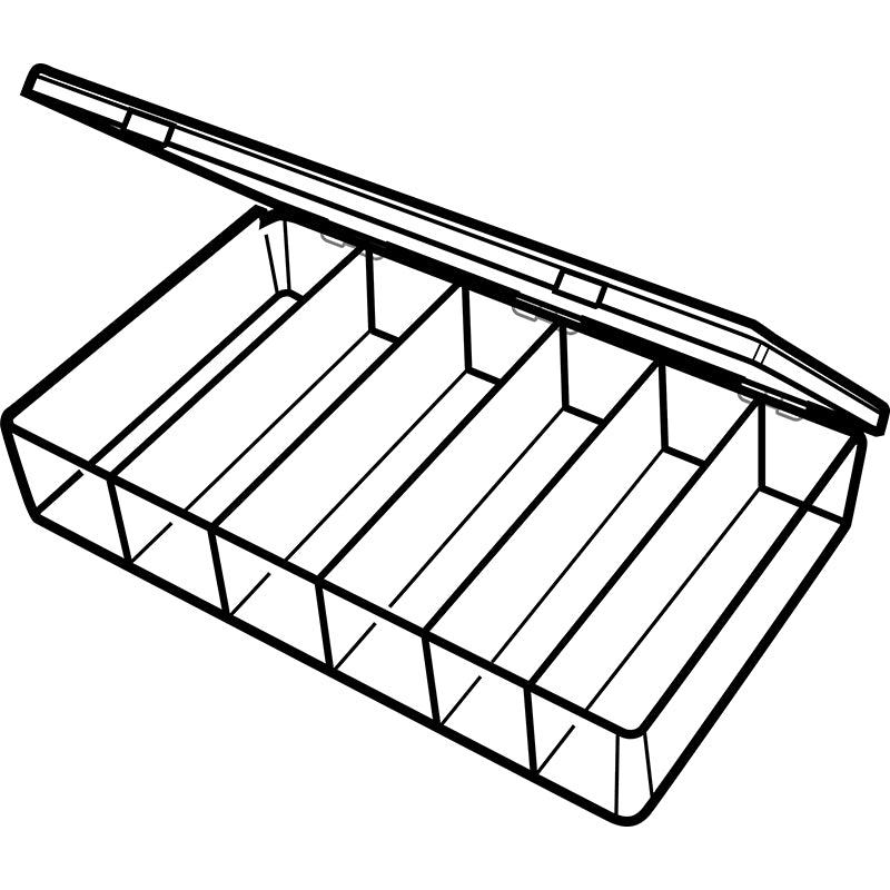 6658DK (K606D) K-Series Deep 6 compartment box open view