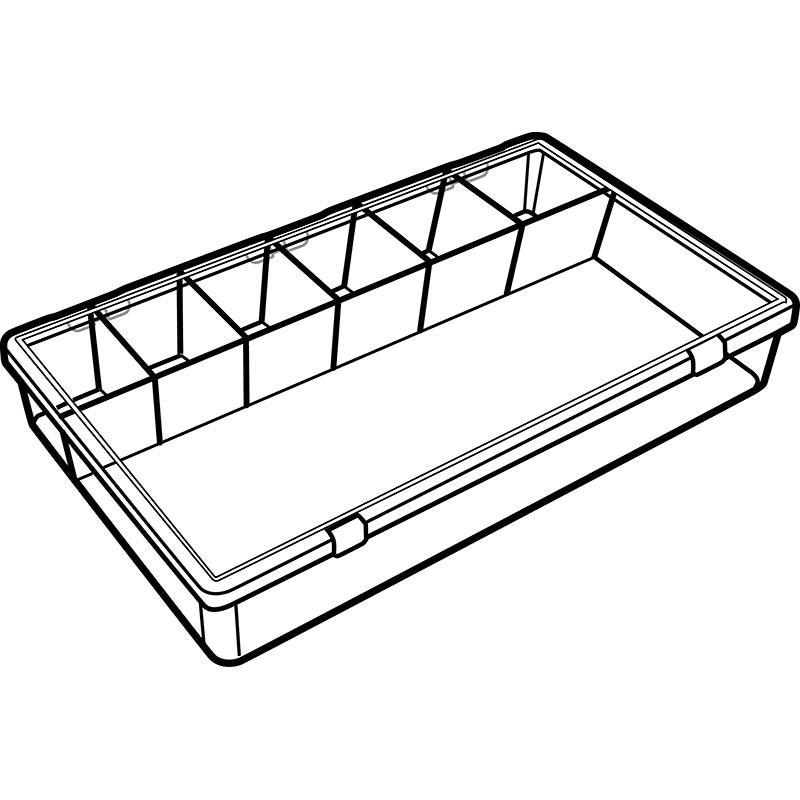 6660KB (K607) K-Series 7 compartment box closed view