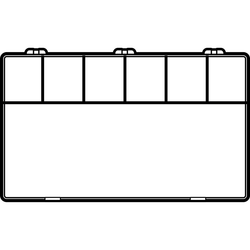 6660KB (K607) K-Series 7 compartment box top view