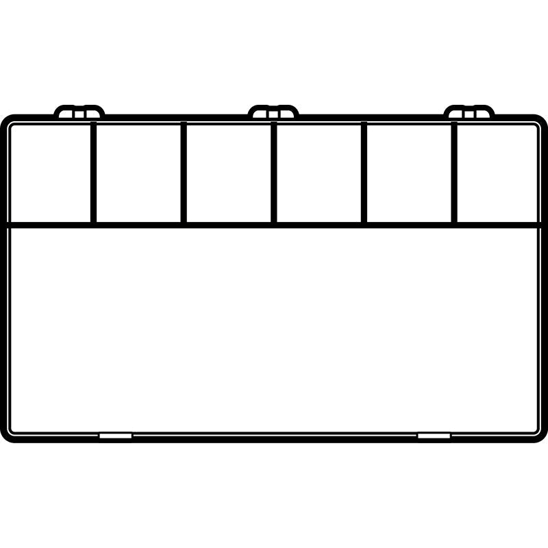 6660KB (K607) K-Series 7 compartment box top view