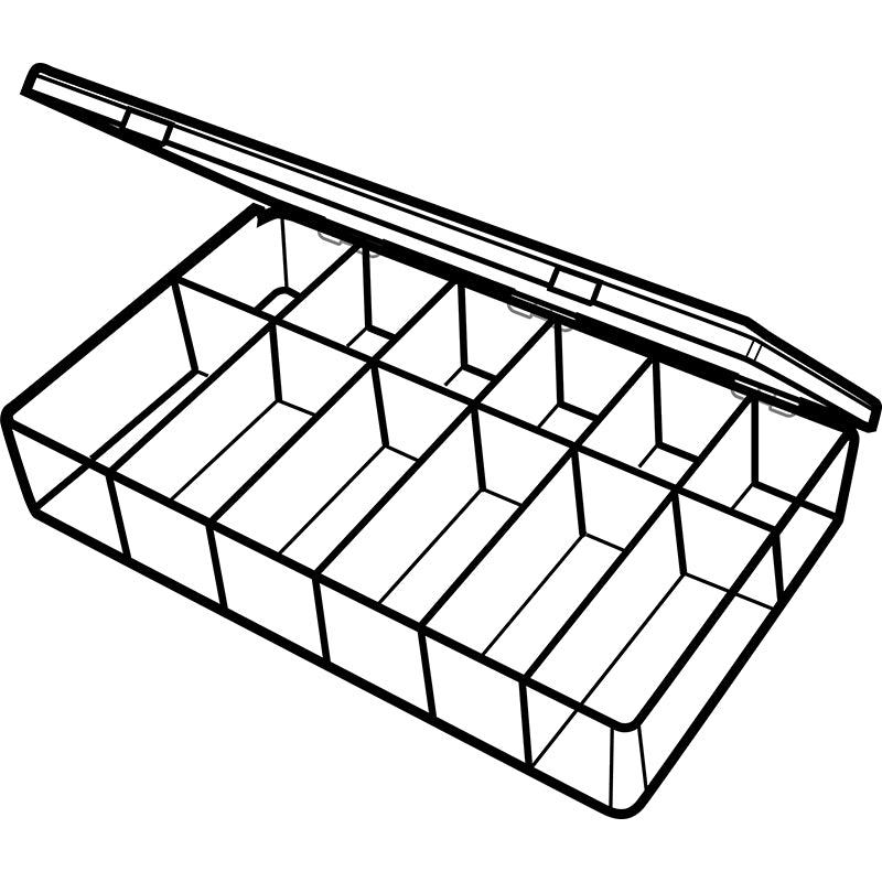 6663DK (K612D) K-Series Deep 12 compartment box open view