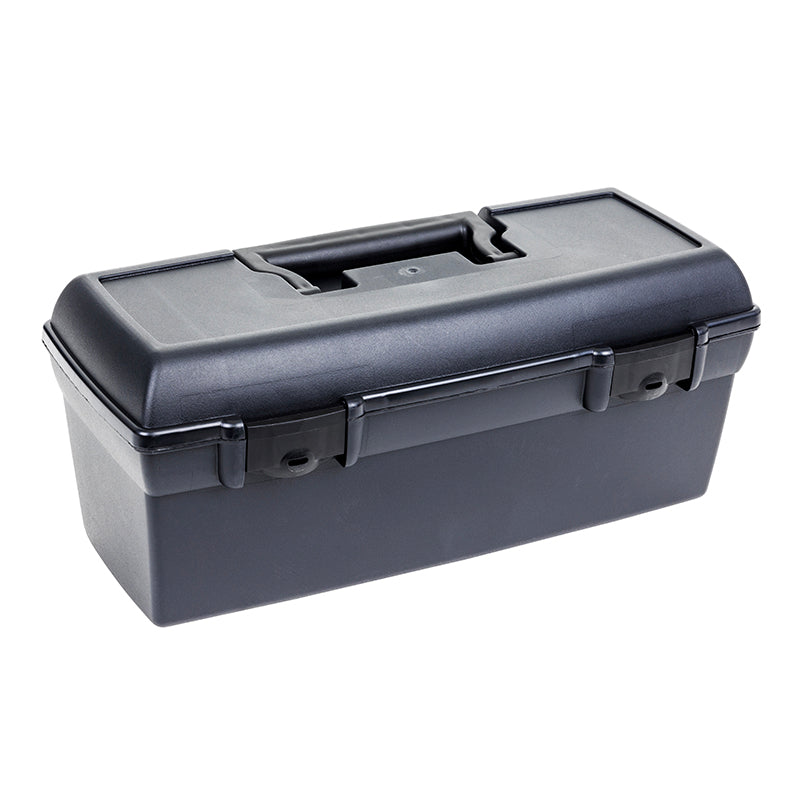 6743HS (13805-2) Lil’ Brute Toolbox with Lift-out Tray Closed View with Handle Down