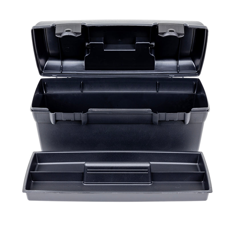 6743HS (13805-2) Lil’ Brute Toolbox with Lift-out Tray Open View with Tray in Front