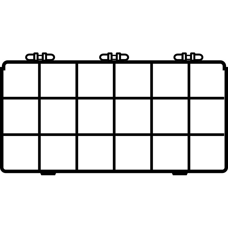 6690TF (M200) M-Series Eighteen Compartment Box Top View