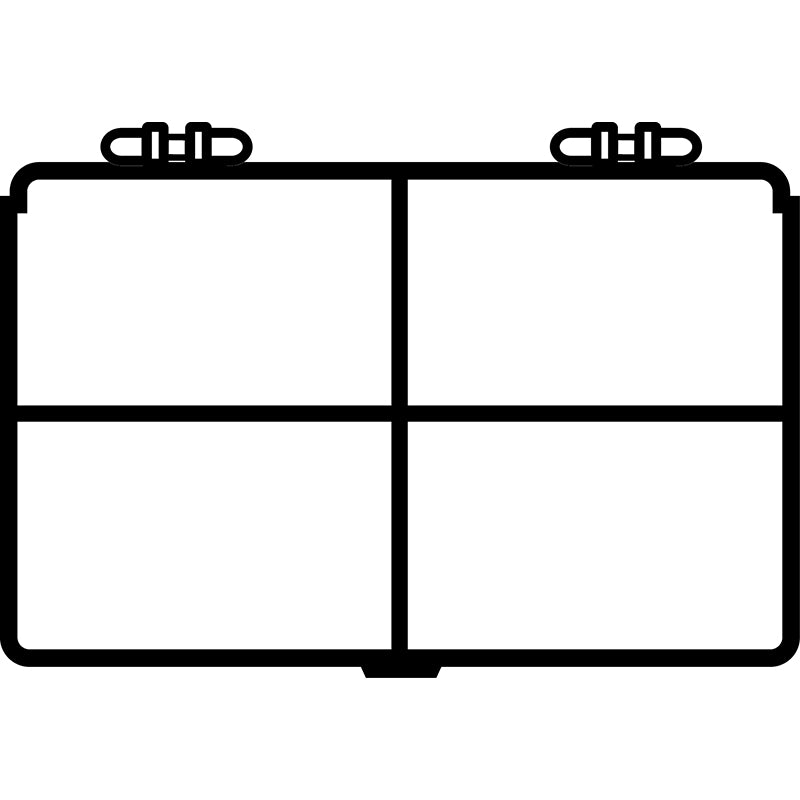 6706TF (M221) M-Series Four Compartment Box Top View