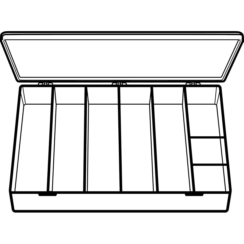 6720TF (M808) M-Series Eight Compartment Box Open View