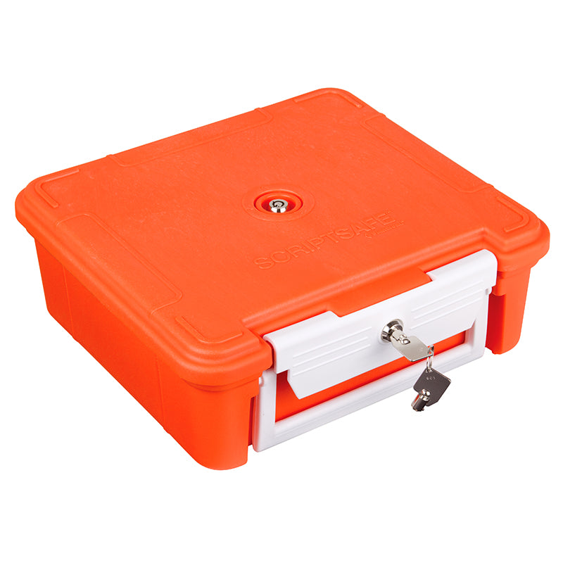 6527MD ScriptSafe Lockable Medicine Storage Case with Tall Axle Internal Lockdown Feature Closed View