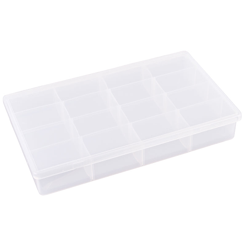 6713TE (T616R) T-Series four fixed compartment box with removable dividers - closed