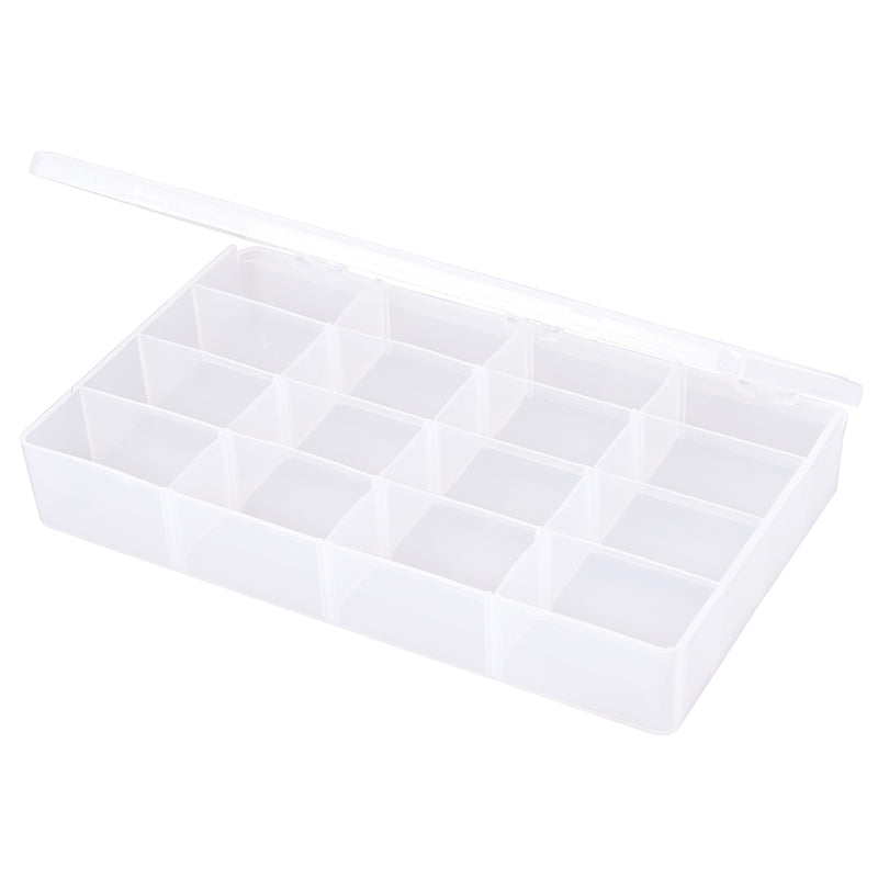 6713TE (T616R) T-Series four fixed compartment box with removable dividers - open