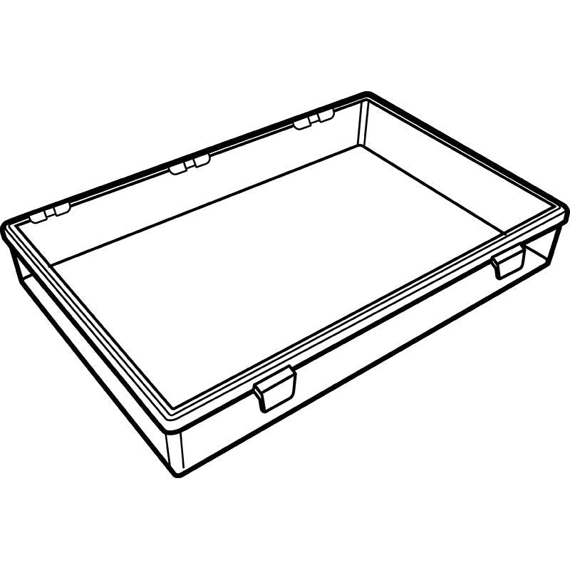 6727ID (T901) T-Series one compartment box - closed