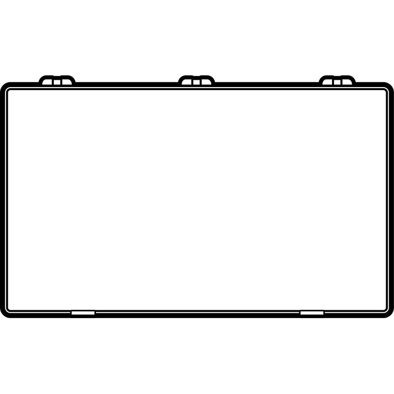 6727ID (T901) T-Series one compartment box - from above