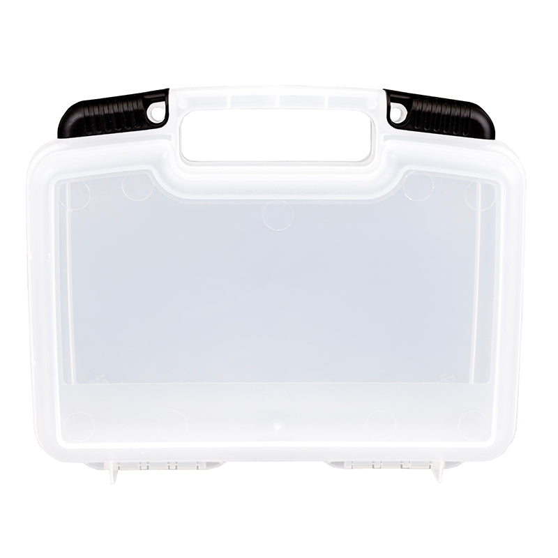 6775TF Translucent Clear Tradesman Case with Empty Interior – Front View