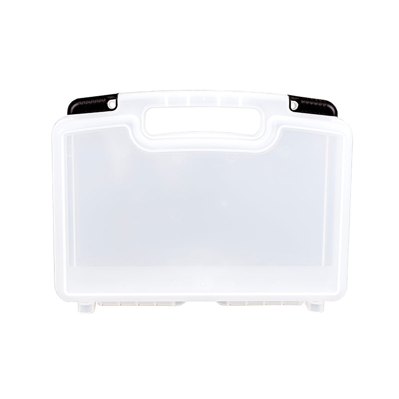 6780TN Translucent Clear Tradesman Case with Empty Interior – Front View