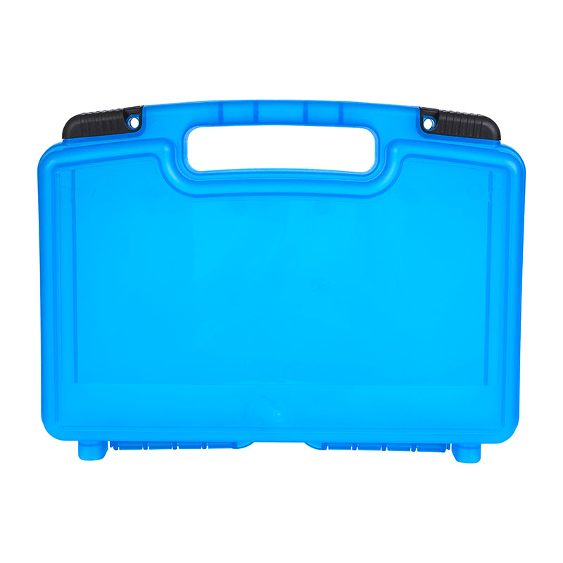 6780TP Translucent Blue Tradesman Case with Empty Interior – Front View