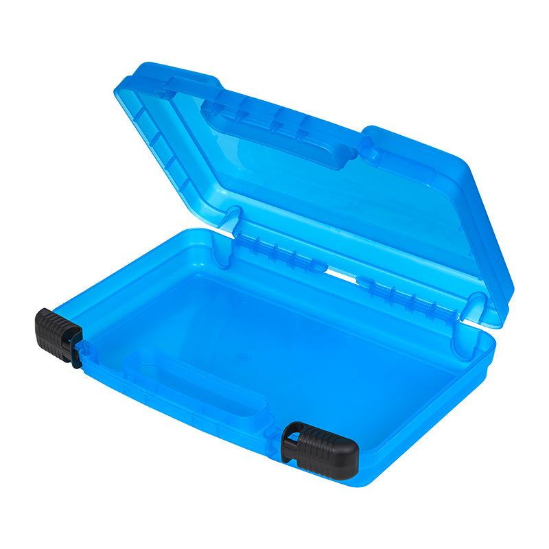 6780TP Translucent Blue Tradesman Case with Empty Interior – Open View