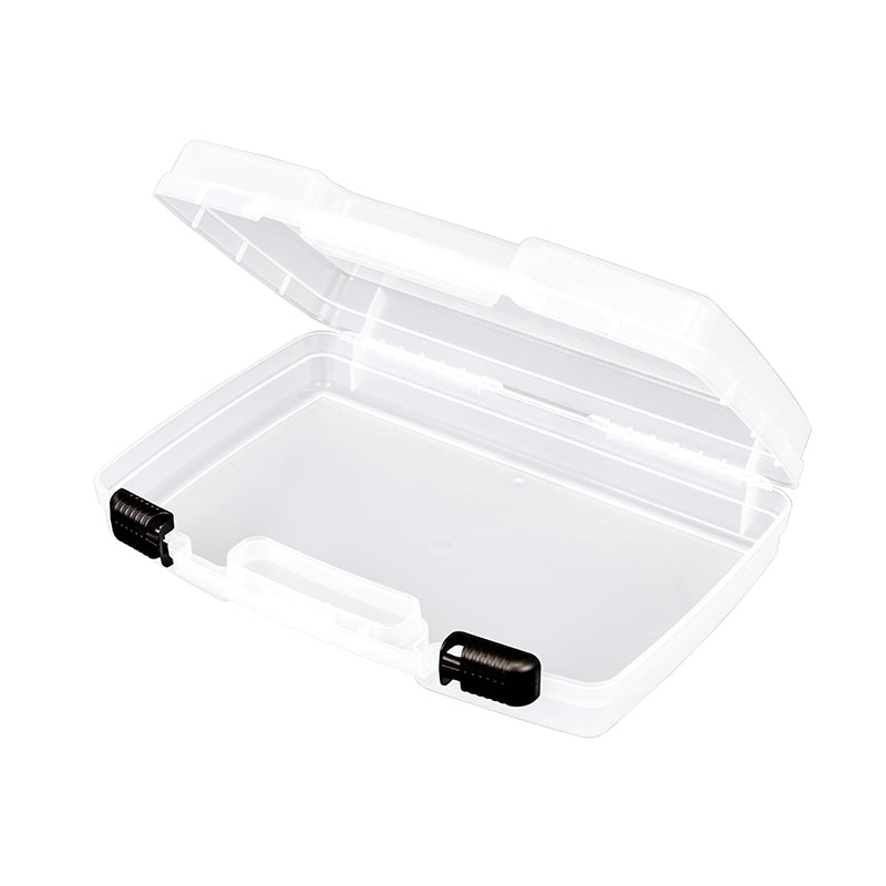 6785TI Translucent Clear Tradesman Case with Empty Interior – Open View