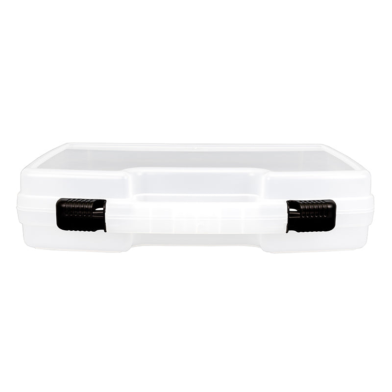 6785TI Translucent Clear Tradesman Case with Empty Interior – Handle/Latch View