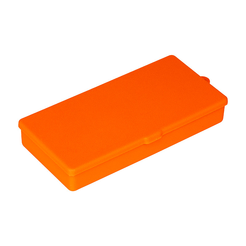 6142VB (V301) V-Series One Compartment Box, Orange in Color – Angled Closed View