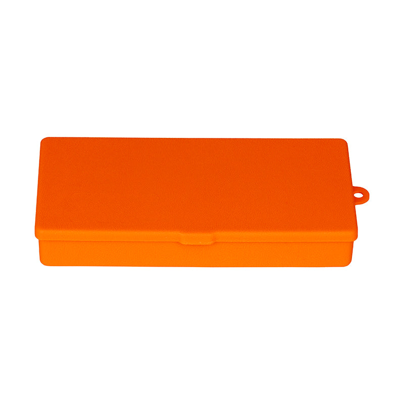 6142VB (V301) V-Series One Compartment Box, Orange in Color – Front Closed View