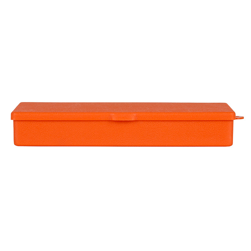 6142VB (V301) V-Series One Compartment Box, Orange in Color – Latch View