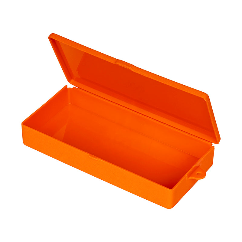 6142VB (V301) V-Series One Compartment Box, Orange in Color – Angled Open View