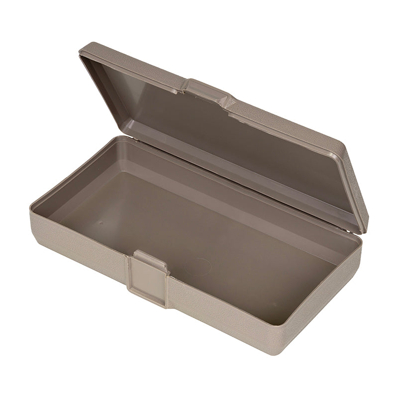 6152VB (V401) V-Series One Compartment Box, Taupe in Color – Angled Open View