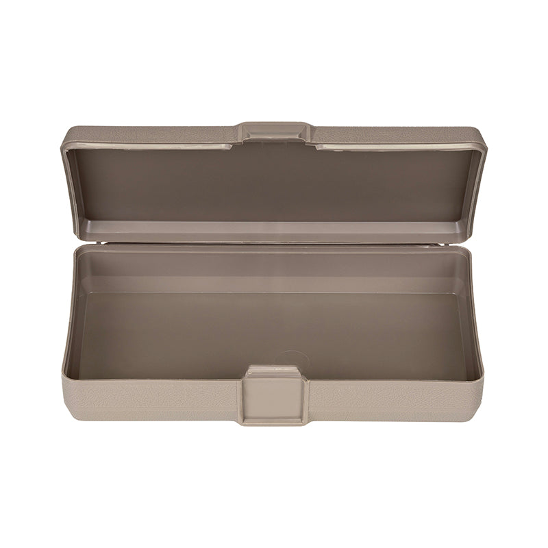 6152VB (V401) V-Series One Compartment Box, Taupe in Color – Front Open View