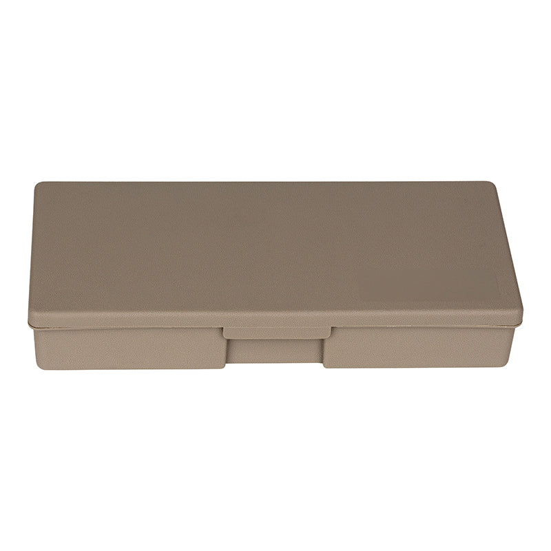 6160VB (V501) V-Series One Compartment Box, Taupe in Color – Front Closed View