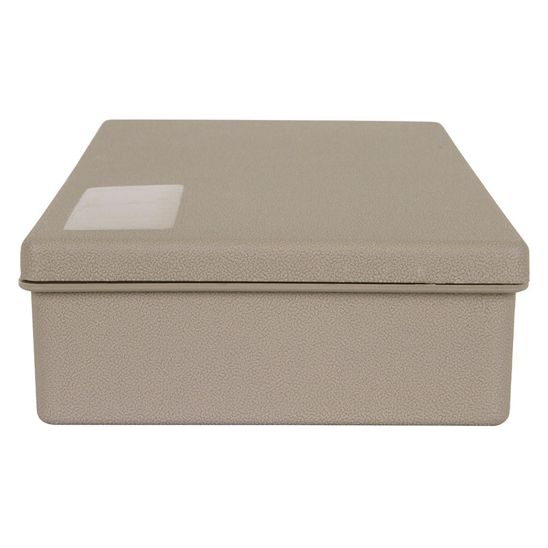 6160VB (V501) V-Series One Compartment Box, Taupe in Color – Side View