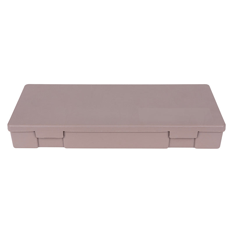 6172VB (V701) V-Series One Compartment Box, Taupe in Color – Front Closed View
