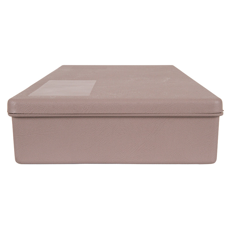 6172VB (V701) V-Series One Compartment Box, Taupe in Color – Side View