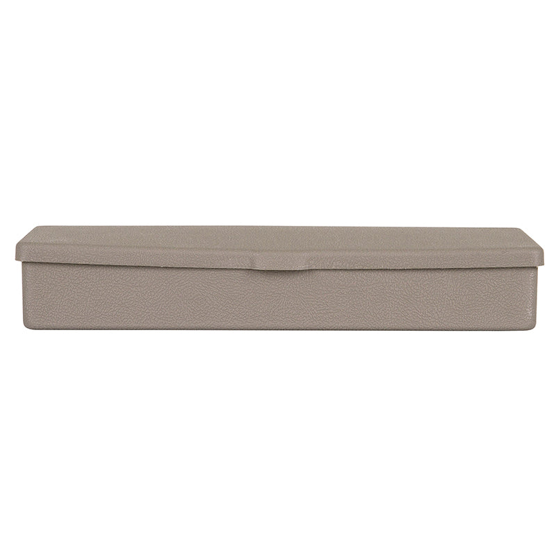 6650VC (V301PT) V-Series One Compartment Box, Taupe in Color – Latch View