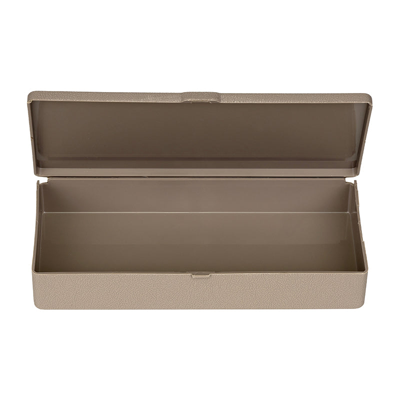 6650VC (V301PT) V-Series One Compartment Box, Taupe in Color – Front Open View