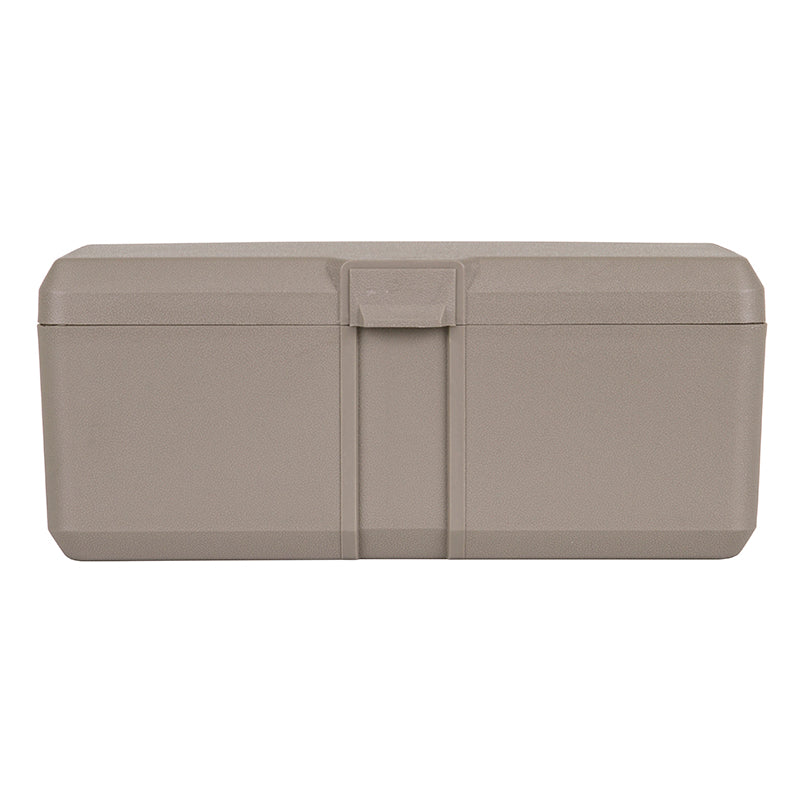 6654DV (V401D-2) V-Series One Compartment Box, Taupe in Color – Latch View