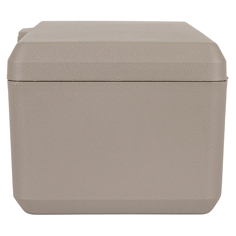 6654DV (V401D-2) V-Series One Compartment Box, Taupe in Color – Side View