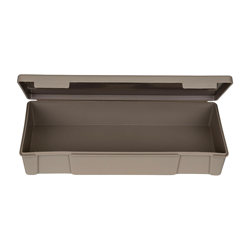 6667VB (V601) V-Series One Compartment Box, Taupe in Color – Open Front View