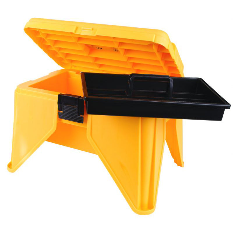 6759TC (22500-3) Stand 'N Store Step Stool with Bulk Storage and Lift-out Tray - Open with View of Tray