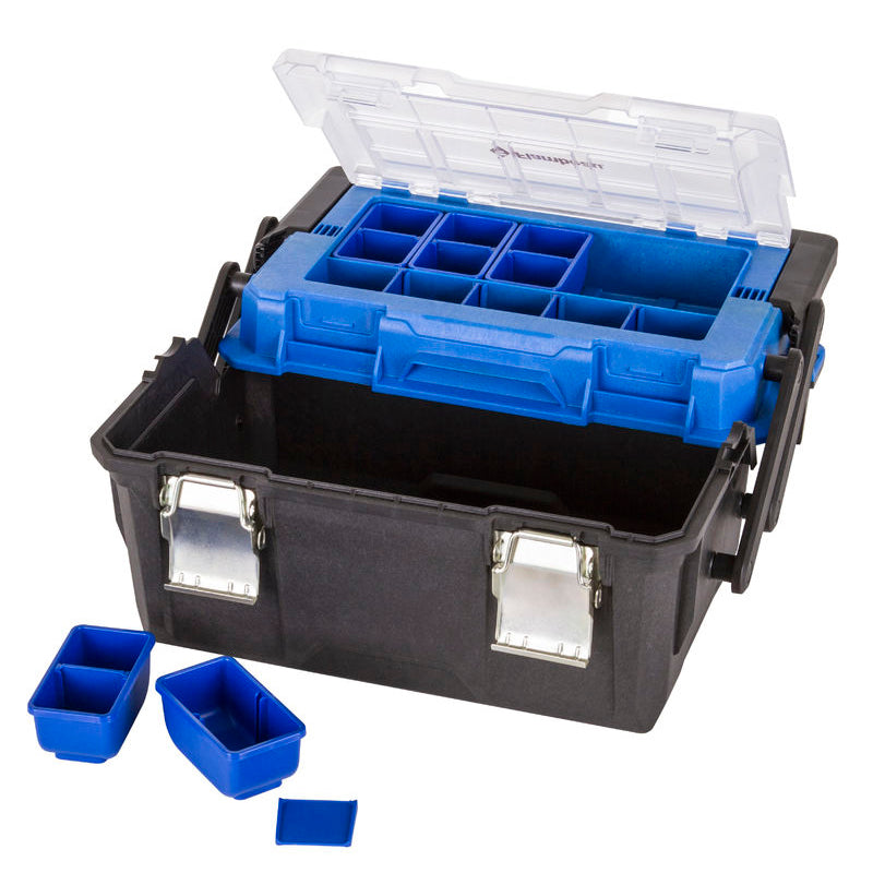 9218ZR Zerust Cantilever Tray Toolbox - Open View with removable under lid containers in view