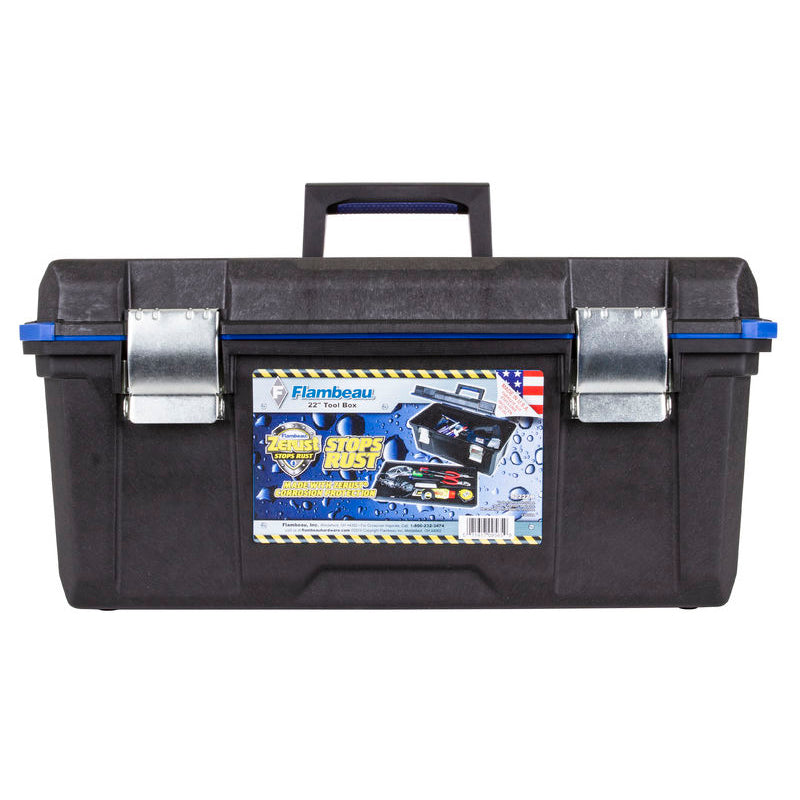 9222ZR Zerust 22 Inch Toolbox with Lift-out Tray - front view