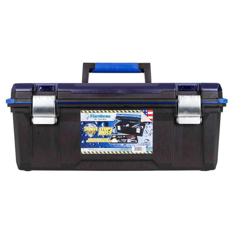 9226ZR Zerust 26 Inch Toolbox with Lift-out Tray and small upper compartment - front view