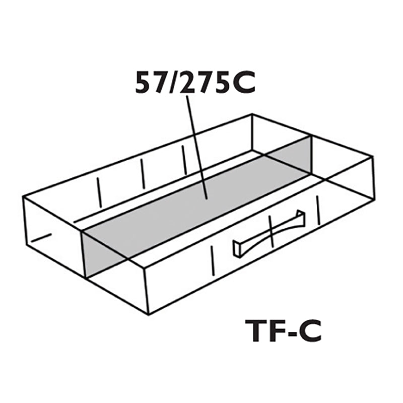 6784CD (57/275C) Divider Diagram for Placement in TF-C Conductive Cabinet Drawer